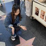 ハリウッドのWalk of Fameでマイケルジャクソンの名前と撮影