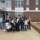 ミシシッピ大学のクラスメイト達と撮影