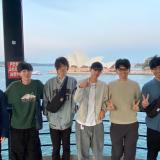 シドニーのオペラハウスと一緒に撮影