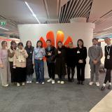 A group of SAF students visit Huawei site in Milan