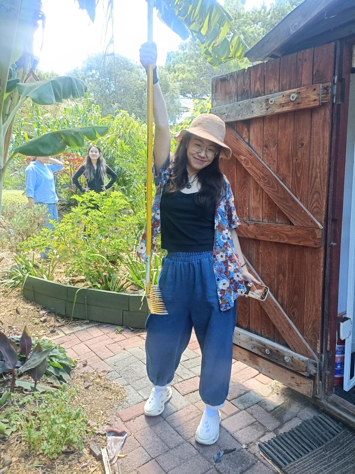 SAF Student Gardening in Cape Town