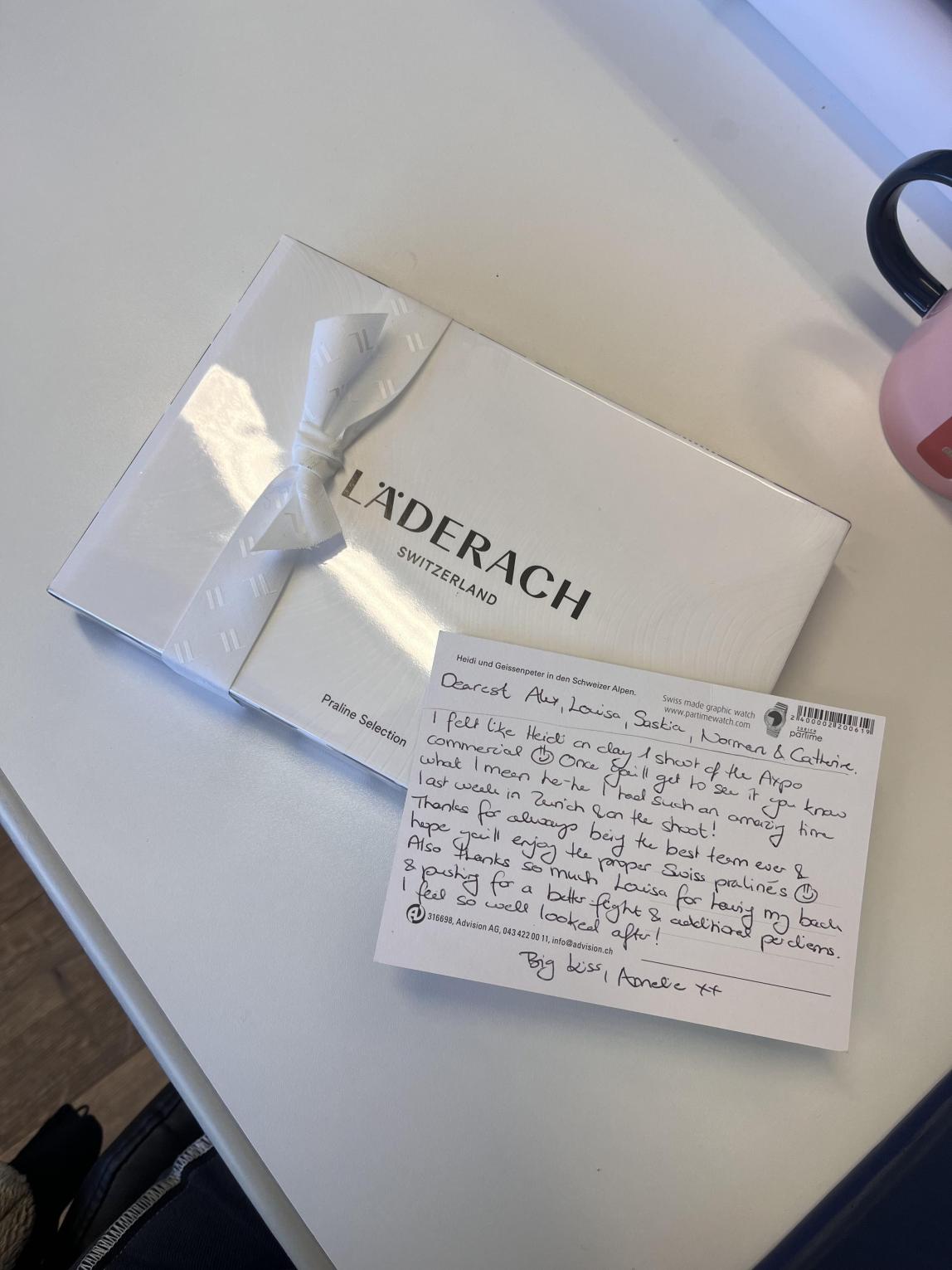 A letter of thanks, written to a coworker.