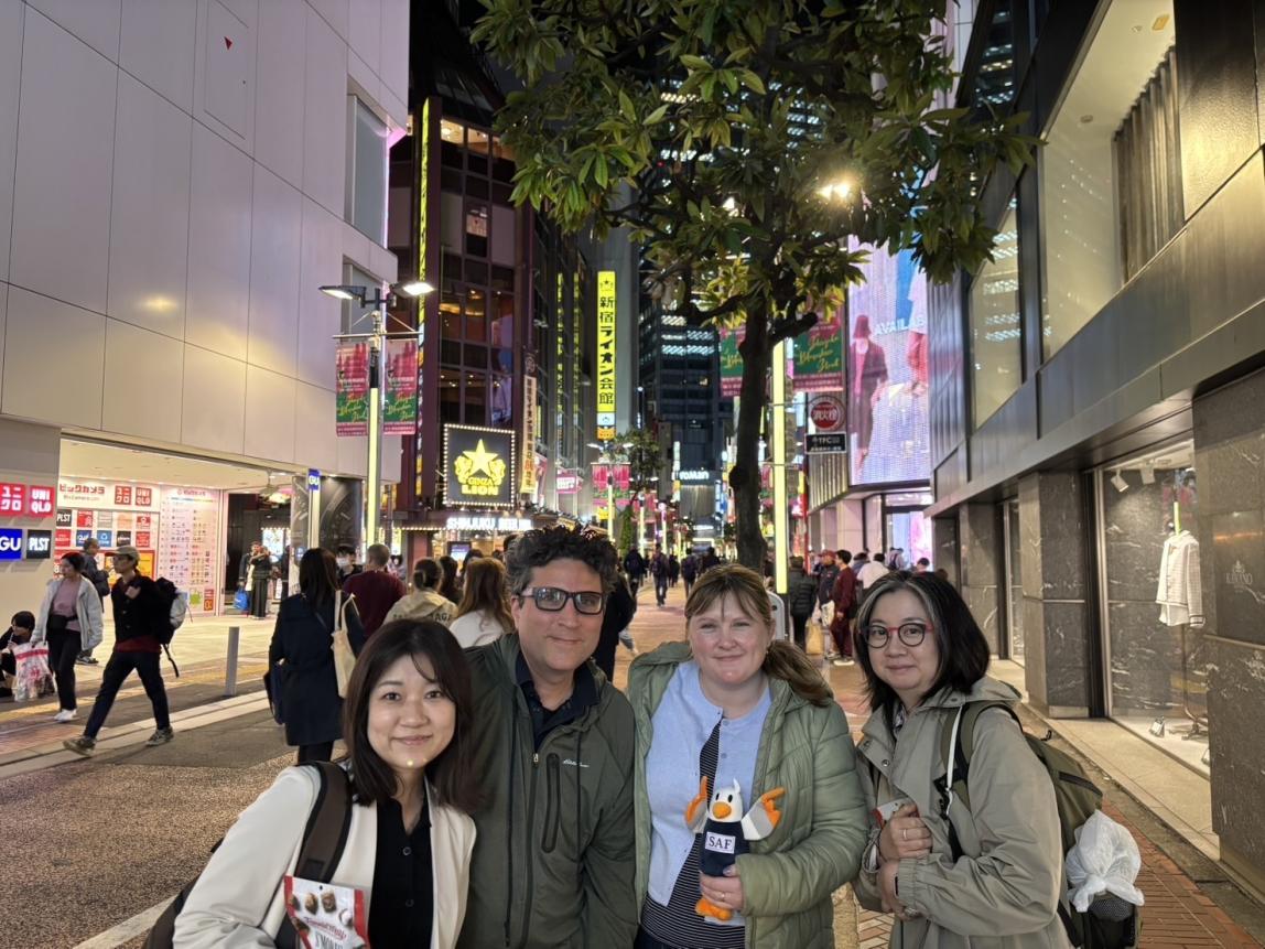 Saiko HIRANO from SAF Japan alongside SAF Japan team in a team outing with Kate from SAF HQ