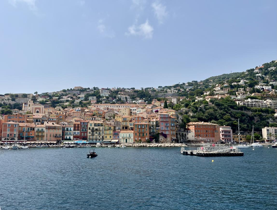 View of Nice shore from boat 