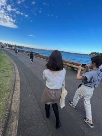 シドニーの青い空と青い海