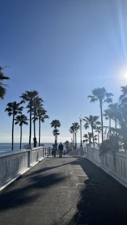 アメリカ、サンマルコスの海沿いの景色