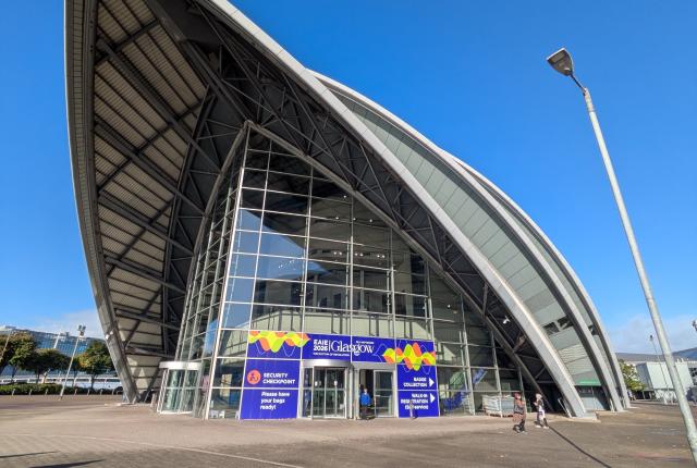 EAIE 2026の会場となったグラスゴーのスコティッシュ・イベント・キャンパス（SEC）外観