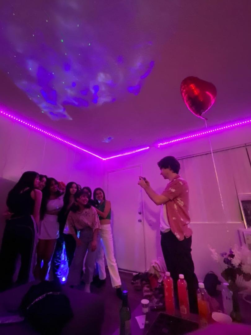 友人たちとのパーティーで撮った写真