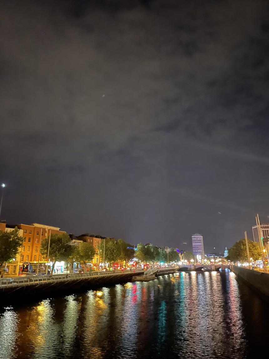 ダブリンの夜景