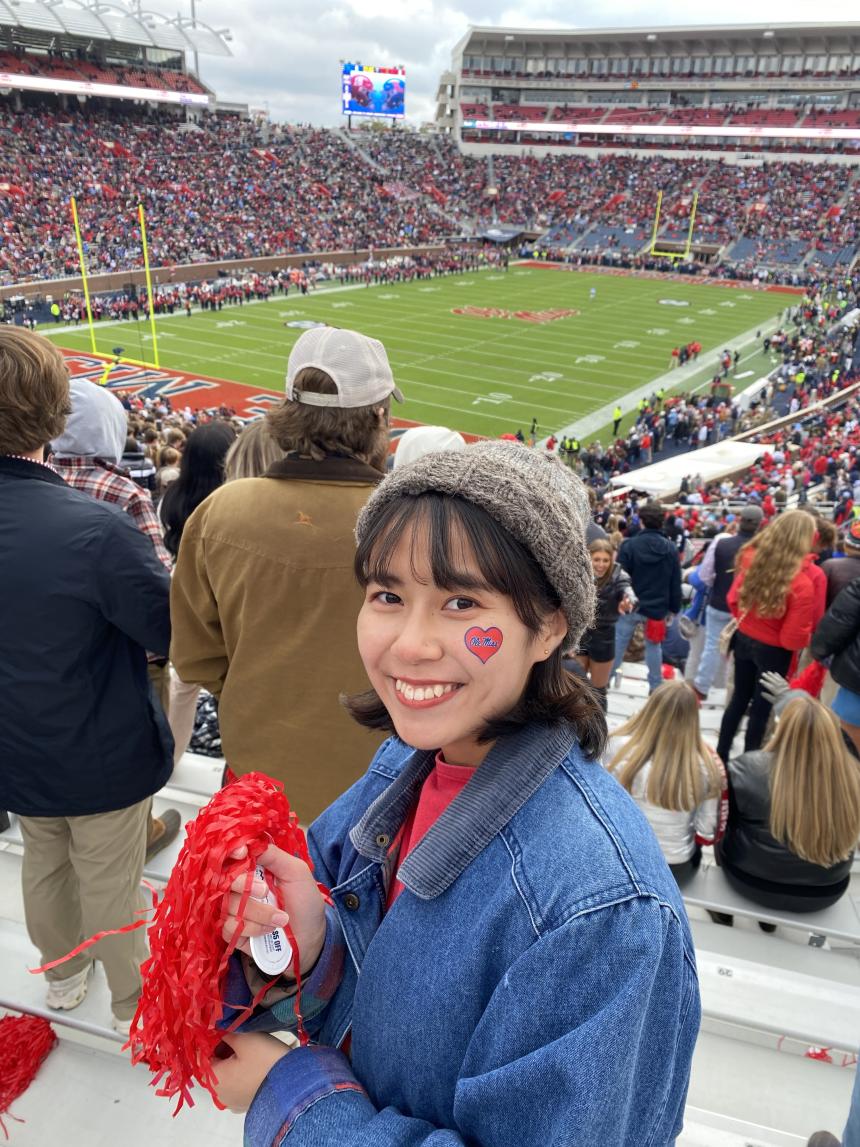 Vaught Hemingway Stadiumでアメフトの観戦