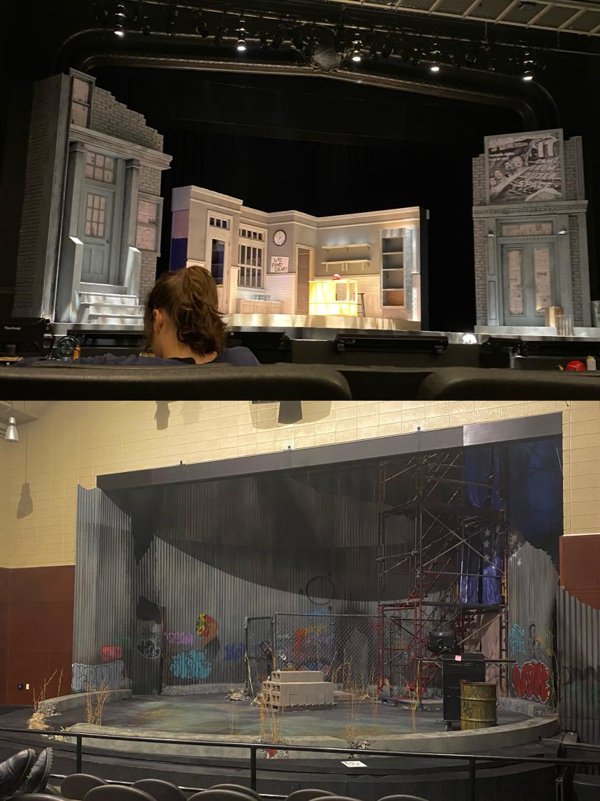 ミュージカルの音声スタッフとして活動していた時に撮影した舞台裏