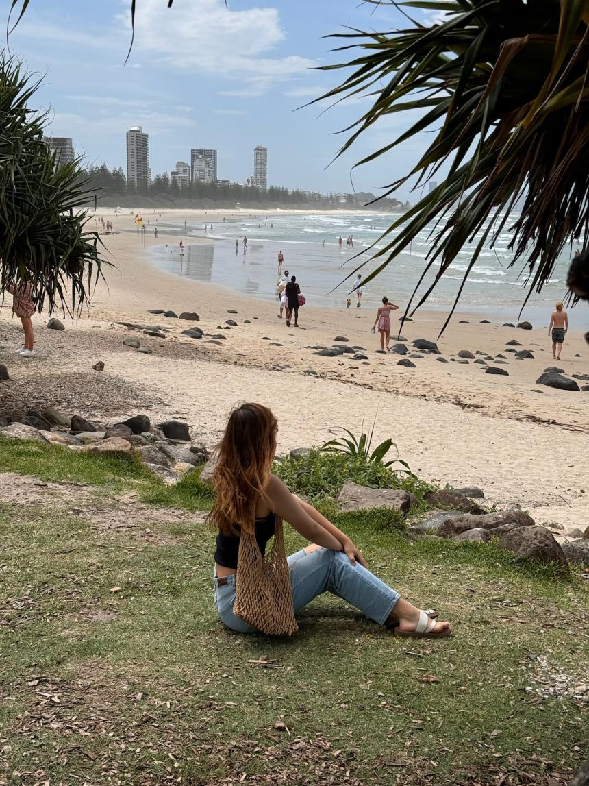 ブリズベンのビーチで撮影