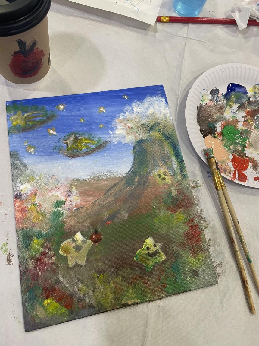 ロンドンでお絵かき体験