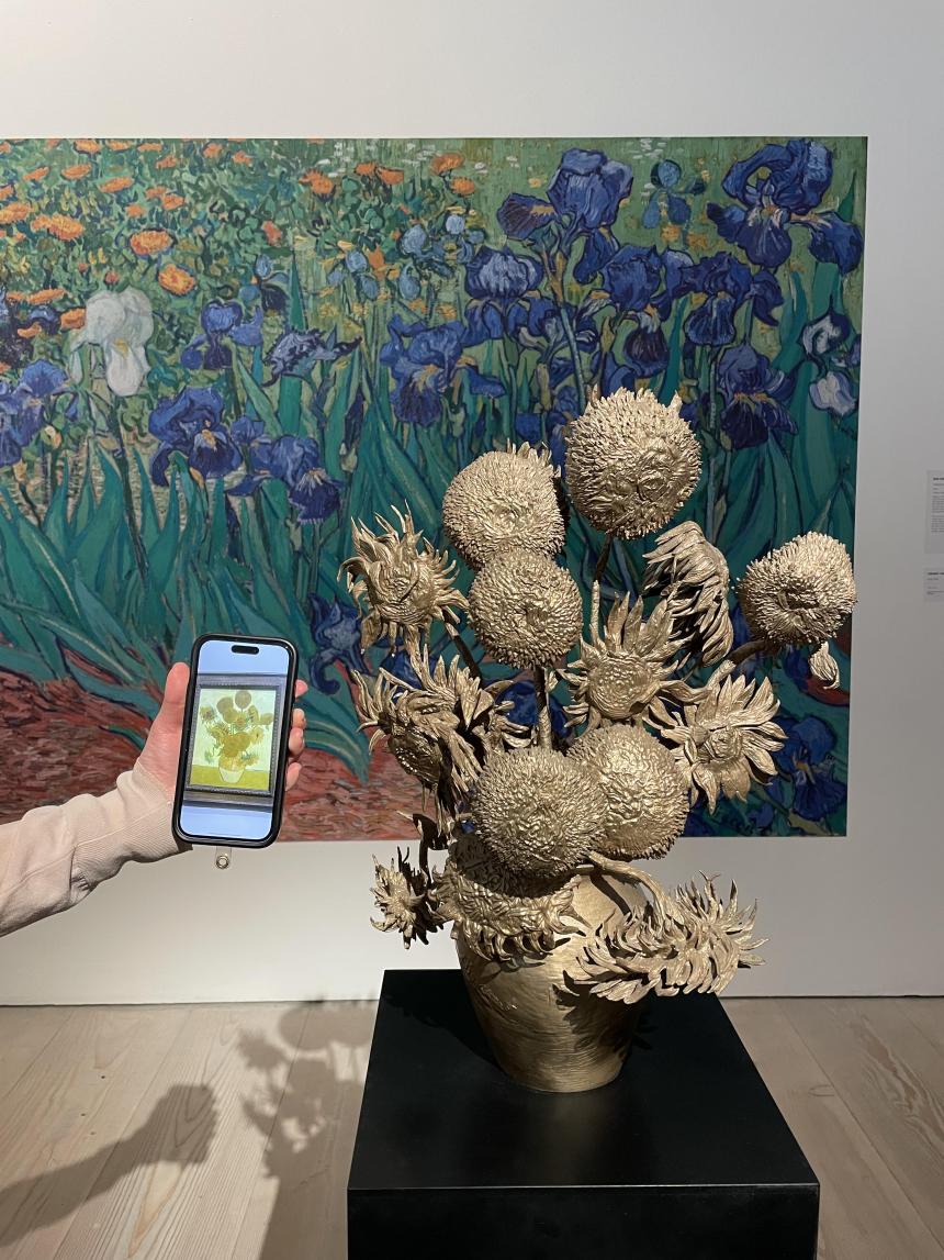 ゴッホのひまわりを実際に作った作品