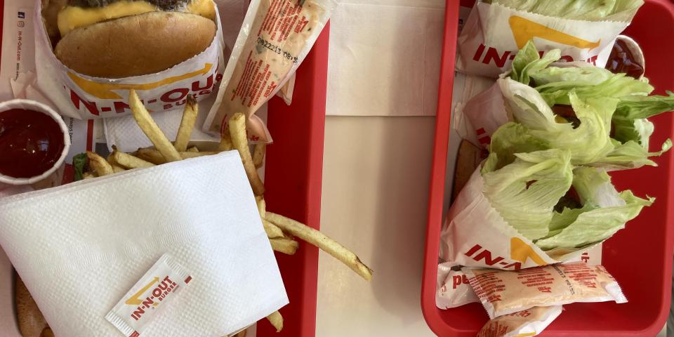In-N-Outバーガーで食べたランチ