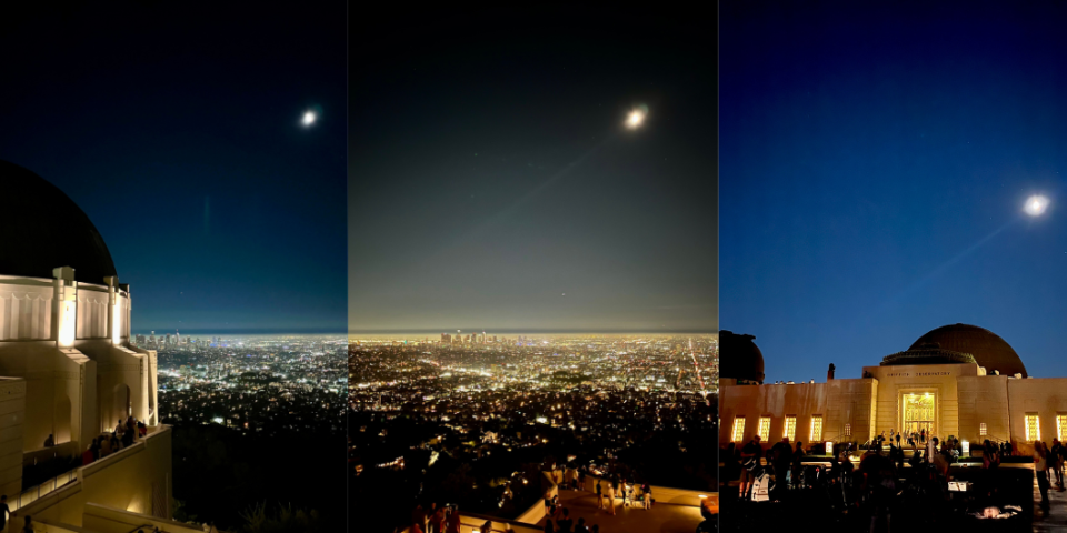 グリフィス天文台と夜空