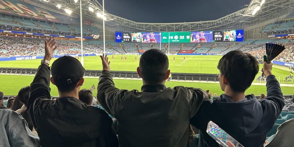 シドニーでスポーツ観戦