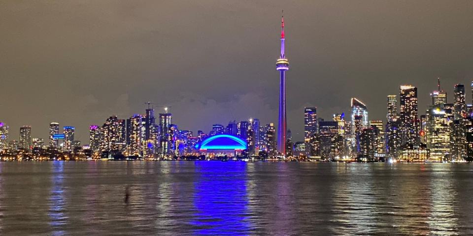 カナダの夜景